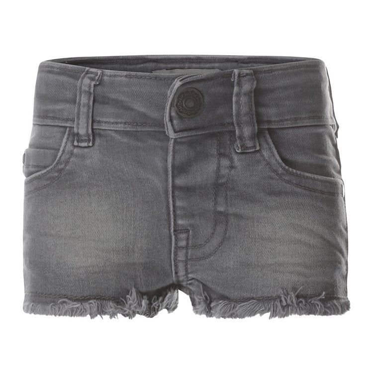 Women's Grey Denim Shorts