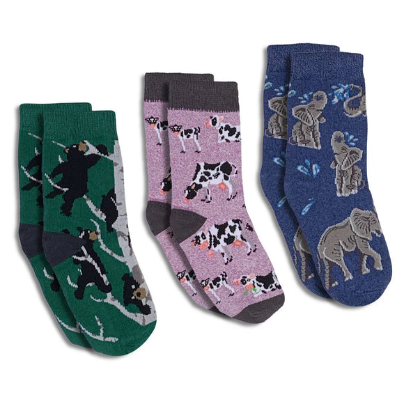 Bears, Cows and Elephants Kid's Socks > GOOD LUCK SOCKS