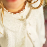 White Fluffy Cardigan > Souris Mini (Baby to Kids)