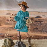 Turquoise & Floral Dress > Souris Mini