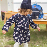 Deep Navy Dress with Sheep Pattern > Souris Mini (Baby-Youth)