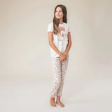 Mushroom Three Piece Cotton Pajamas > Nano (with pants & shorts) size 4 & 5