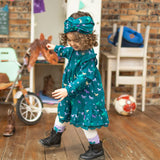 Turquoise Dress with Horses Print > Souris Mini (Baby-Youth)