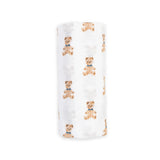 'Vintage Teddy Bear' Cotton Muslin Swaddle Blanket > Lulujo 40x40"