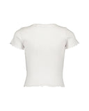 White Ribbed Pool Tee > Kitzberg