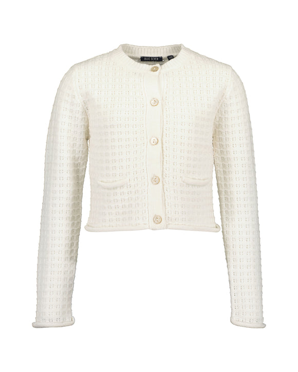 White Chenille Sweater > Blue Seven - Kitzberg