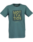 Teal 'Motivation Loading' Tee > Kitzberg (7-16 years)