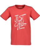 Red 'Just Chill' Tee > Kitzberg (7-16 years)