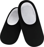 Adult Snoozies Skinnies Slipper - BLACK