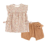 Floral T-shirt and Linen Short Set < Nano Baby-Toddler