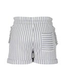 Soft Cotton Shorts - Black and White Striped > Kitzberg