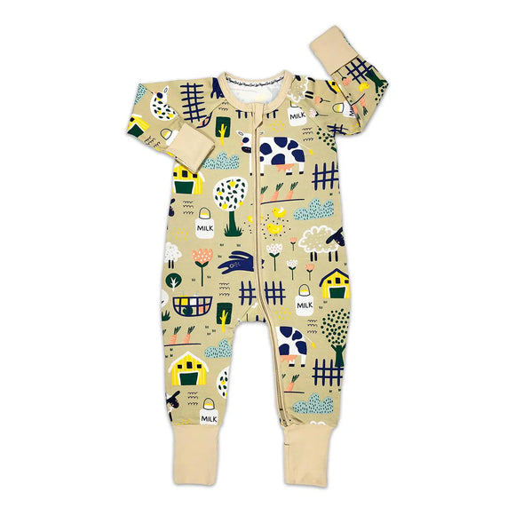 Farm Animals Baby Pajama > Good Luck Sock