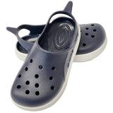 Cloggy Sandal - Navy/White > Boatilus
