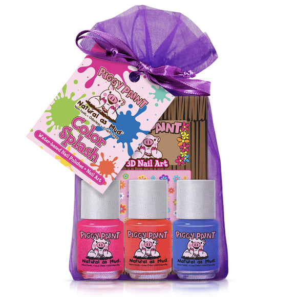 Colour Splash Gift Pack with Flower Nail Art > Piggy Paint