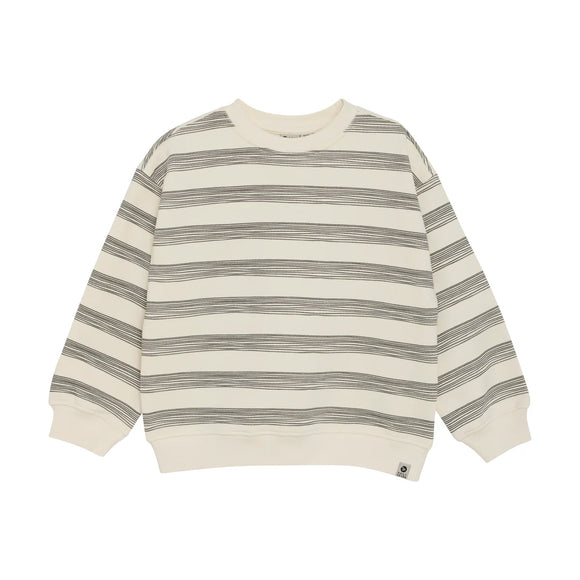 Stripe Off-White Sweat Shirt > DAILY SEVEN