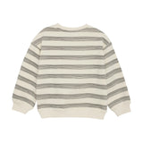 Stripe Off-White Sweat Shirt > DAILY SEVEN