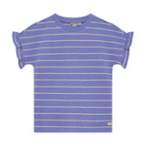 Periwinkle Striped T-shirt > DAILY SEVEN