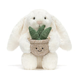 Jellycat® > Cream Bunny with Plant