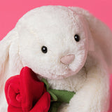 Jellycat® > Cream Bunny with Rose