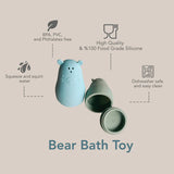 Noüka Bear Bath Toy Set- Leaf