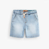 Blue Soft Denim Bermuda Style Shorts > Souris Mini