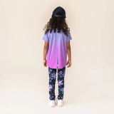 Navy Floral Athletic Leggings  > Nano Active Wear
