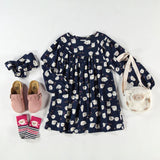 Deep Navy Dress with Sheep Pattern > Souris Mini (Baby-Youth)