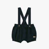 Navy Corduroy Bloomer Shorts W Suspenders > Souris Mini Baby/Toddler