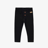 Black Ribbed Leggings - Thick and Stretchy > Souris MINI (Baby to Big)