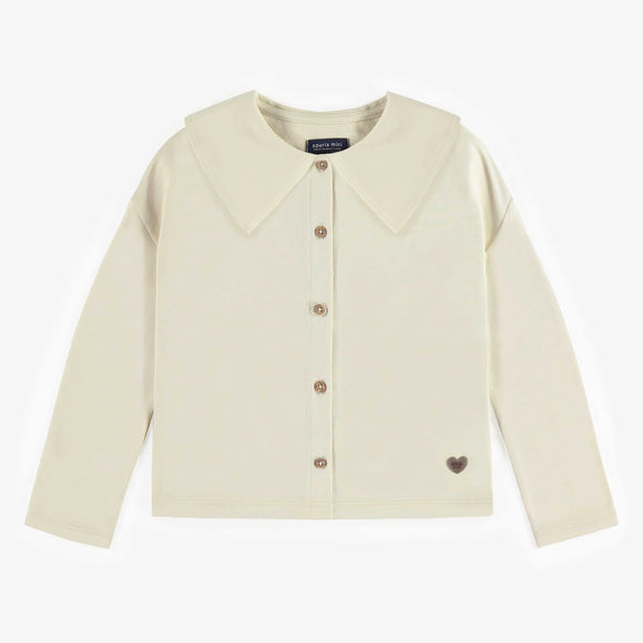 Cream L/S Collared Shirt  > Souris Mini