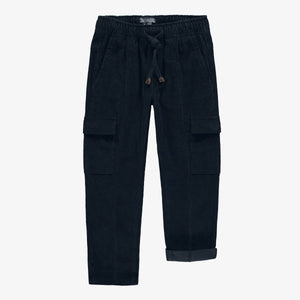 Relaxed Fit Navy Corduroy Pants > Souris Mini