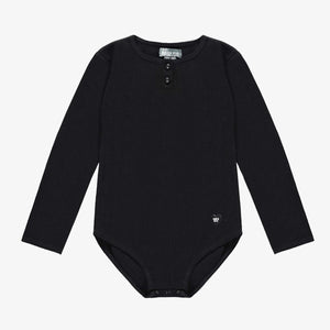 Black Ribbed Knit Bodysuit > Souris Mini