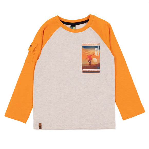 Raglan T-Shirt > Nano (Yellow-Grey)