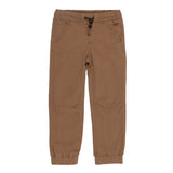 Taupe Twill Jog Pants > Nano