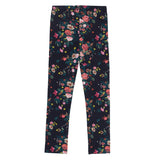 Deep Grey-Teal Floral Legging > Nano