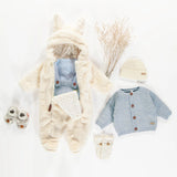 Bunny Ears Cream One Piece in Faux Fur > Souris Mini (Baby-Toddler)