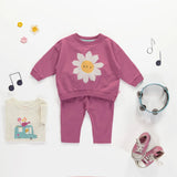 Happy Flower Violet Crewneck > Souris Mini (Baby-Toddler)