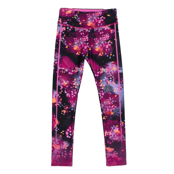 Floral Black Athletic Leggings  > Nano