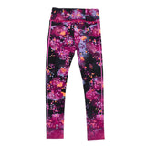 Floral Black Athletic Leggings  > Nano