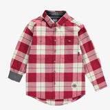 Red Plaid Flannel Shirt > Souris Mini (Baby to Big)