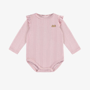 Lilac Rib Pointelle Bodysuit > Souris Mini Girl's Baby-Toddler