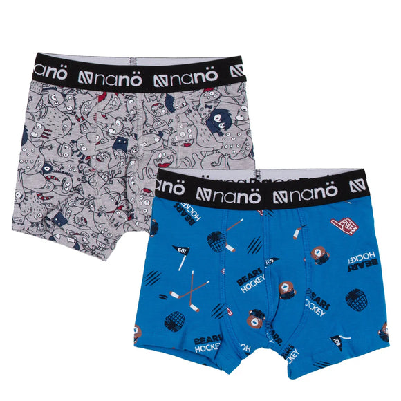 Boy's Hockey & Nature Underwear (Two Pack) > Nano