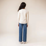 Ivory L/S Soft Textured T-shirt > Nano