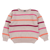 Beige Stripe Knitted Sweater > Nano