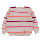 Beige Stripe Knitted Sweater > Nano