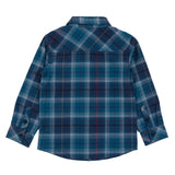 Navy and Blue Plaid Shirt > Nano