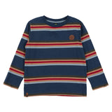 Blue-Green Striped T-Shirt > Nano 7-14yr