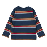 Blue-Green Striped T-Shirt > Nano 7-14yr