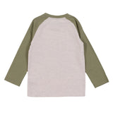Raglan Cream-Green Tractor T-Shirt > Nano