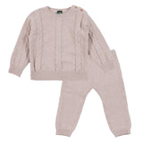 Beige Knit Sweater & Pant Set < Nano Baby-Toddler